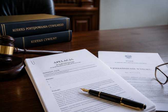Apelacja w sprawie cywilnej – wniosek o uzasadnienie, termin i zarzuty